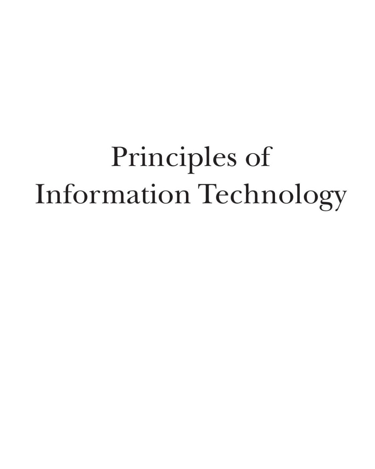 Principles Of Information Technology Print Purchase Includes Free Online Access Salem Press