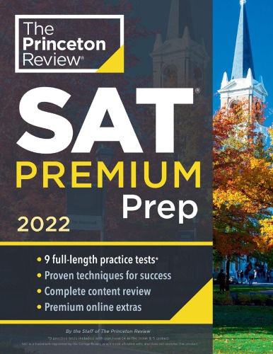 Princeton Review Sat Premium Prep 2022 9 Practice Tests Review Techniques Online Tools Paperback The Princeton Review