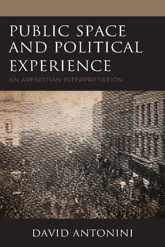 Public Space And Political Experience An Arendtian Interpretation David Antonini