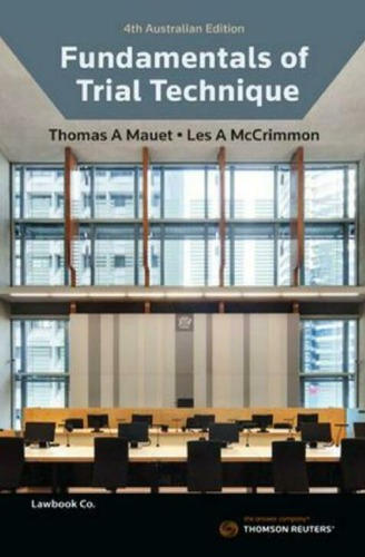 Fundamentals Of Trial Technique Thomas A Mauet Les A Mccrimmon