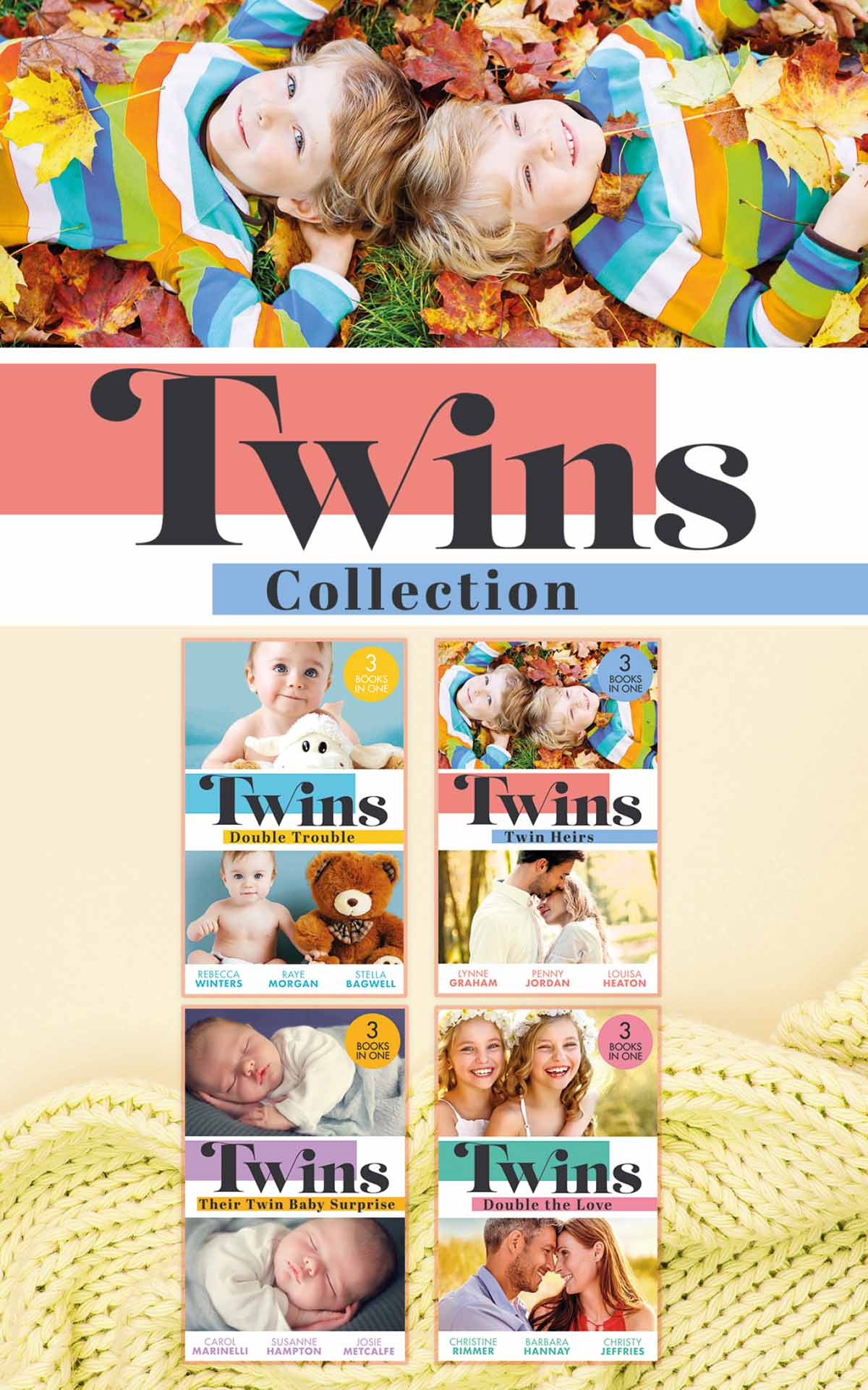 The Twins Collection Rebecca Winters Raye Morgan Stella Bagwell