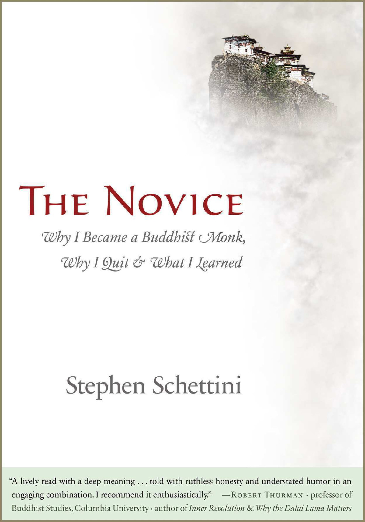 The Novice Why I Became A Buddhist Monk Why I Quit What I Learned Stephen Schettini Schettini