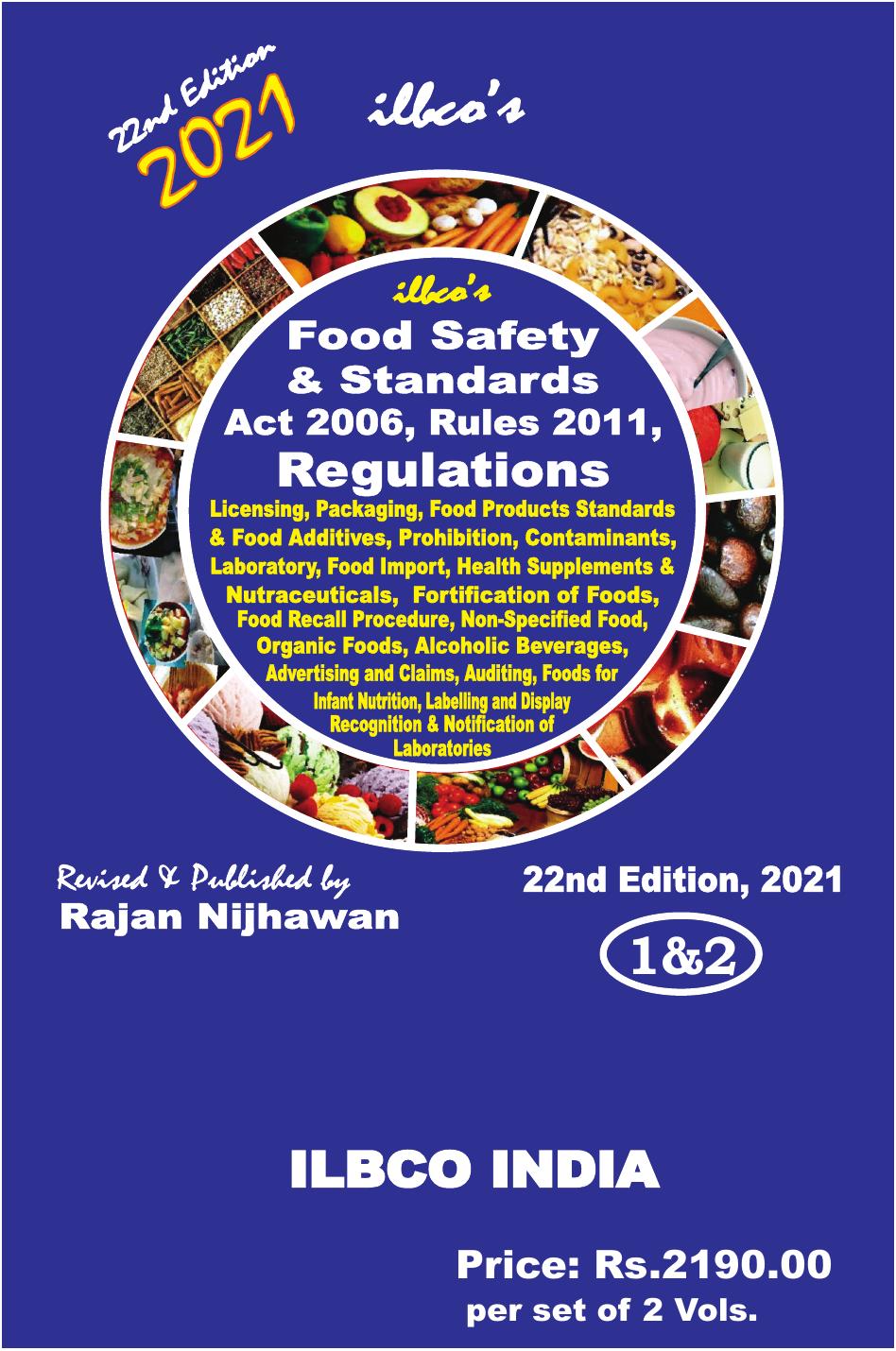 Ilbco Food Safety Act And Regulations 22th Edition Rajan Nijhawan