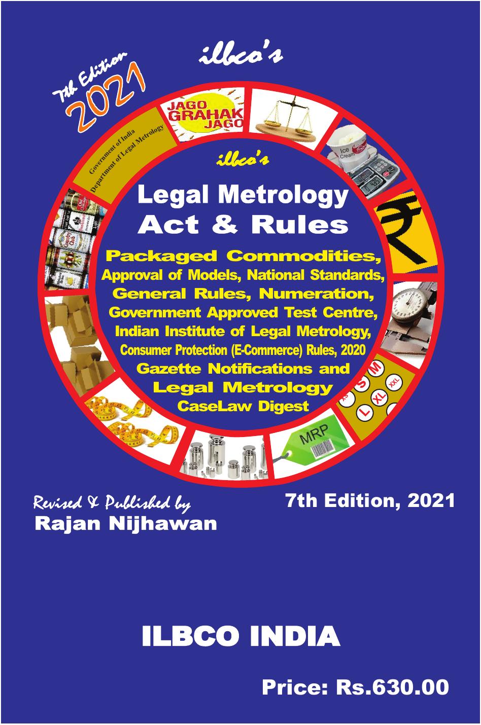 Legal Metrology Act And Rules By Ilbco 7th Edition Rajan Nijhawan