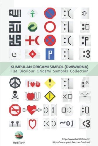 Flat Bicolour Origami Symbols Collection Hadi Tahir