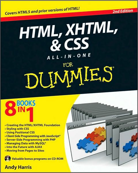 Html Xhtml And Css Allinone For Dummies Andy Harris