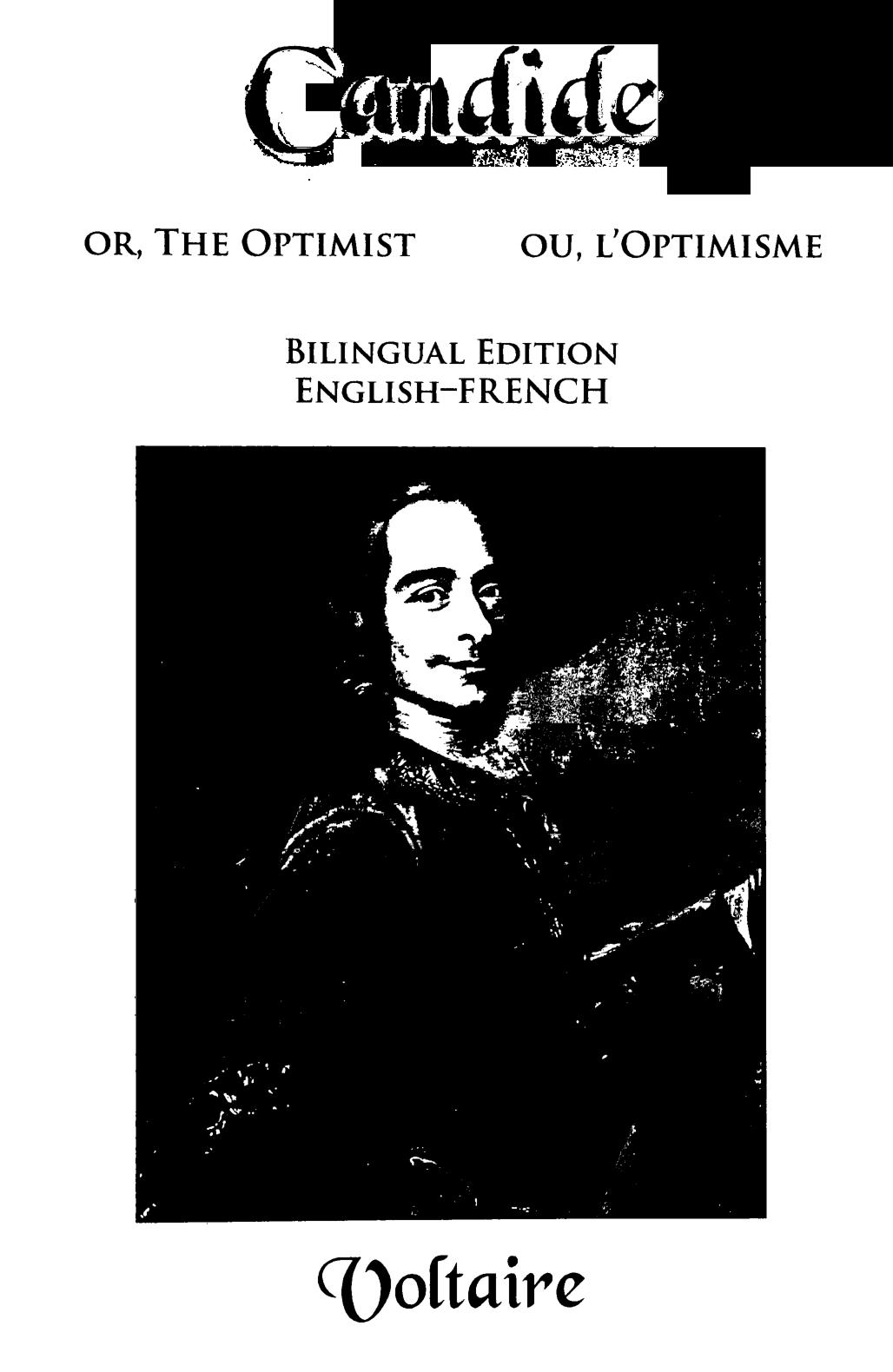 Candide Ou Loptimisme Voltaire