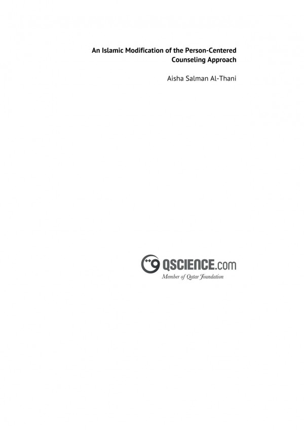 An Islamic Modification Of The Personcentered Counseling Approach
