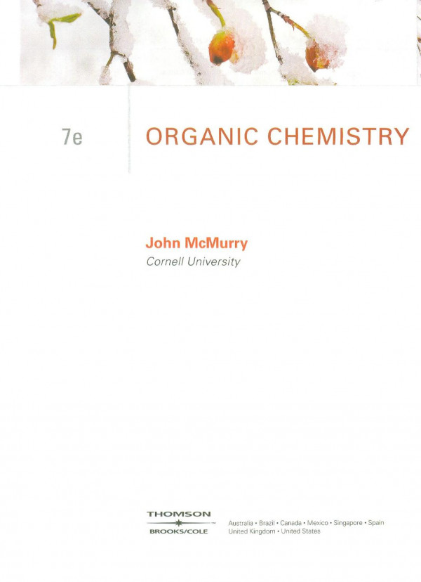 Organic Chemistry 7th Edition 7th Ed Mcmurry John E