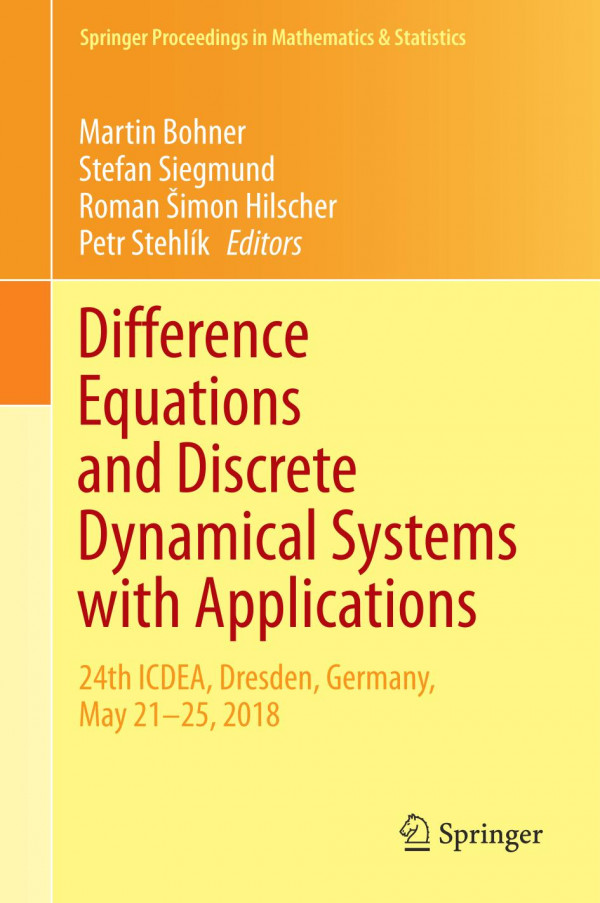 Difference Equations And Discrete Dynamical Systems With Applications Martin Bohner