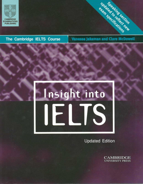 Insight Into Ielts Updated Edition Vanessa Jakeman And Clare Mcdowell