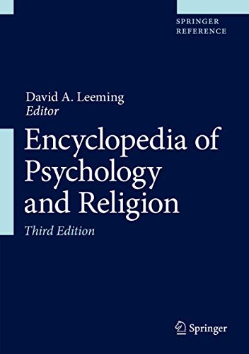 Encyclopedia Of Psychology And Religion 3rd Ed David A Leeming
