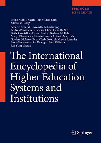 Encyclopedia Of International Higher Education Systems And Institutions 1st Jung Cheol Shin