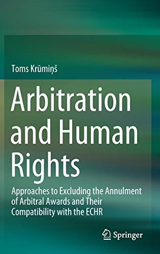 Arbitration And Human Rights 1st Ed Toms Krmi