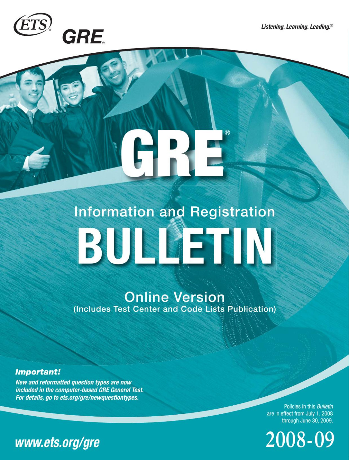 Gre Information And Registration Bulletin Online Version Ets