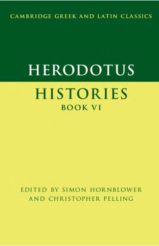 Herodotus Histories Book Vi Simon Hornblower Christopher Pelling