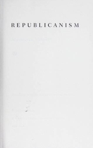 Republicanism Maurizio Viroli