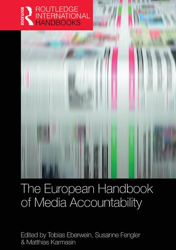 The European Handbook Of Media Accountability Eberwein Tobias