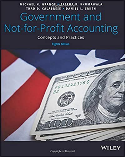 Government And Not For Profit Accounting 8th Edition Michael H Granof