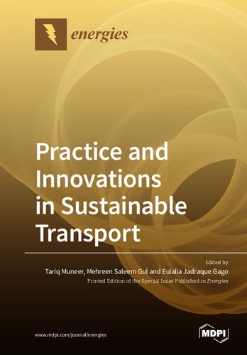 Practice And Innovations In Sustainable Transport Tariq Muneer Editor