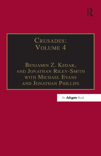Crusades Benjamin Z Kedar Jonathan Rileysmith Michael Evans