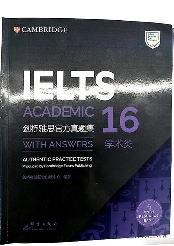 Ielts 16 Academic Students Book With Answers With Audio With Resource Bank Ielts Practice Tests Cambridge