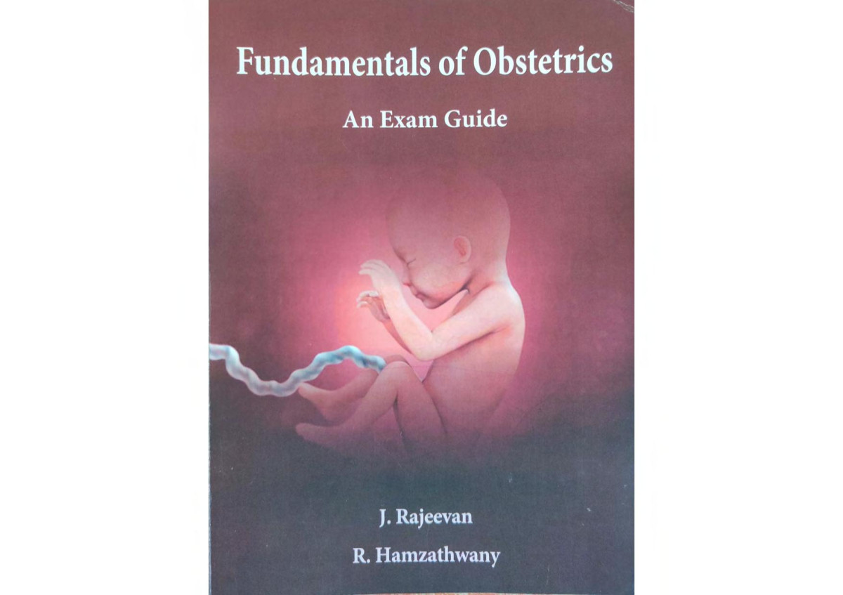 Fundamentals Of Obstetrics An Exam Guide Raw Scan 1st Rajeevan Jeyarajah Editor