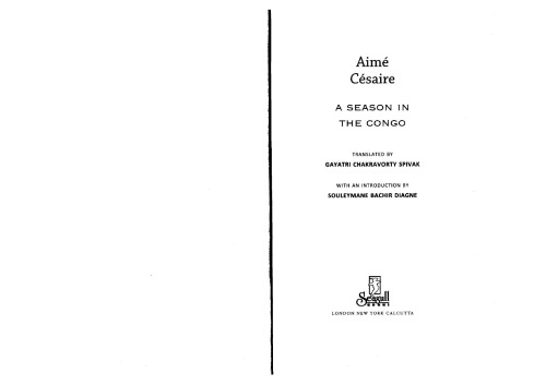 A Season In The Congo Aime Cesaire