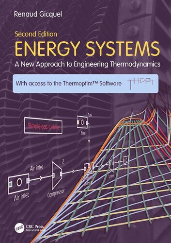 Energy Systems A New Approach To Engineering Thermodynamics 2nd Edition Renaud Gicquel