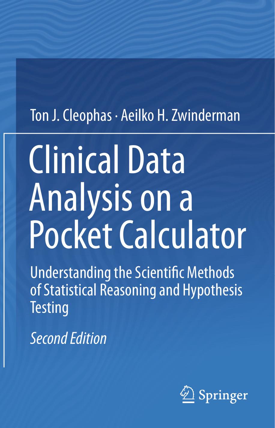 Clinical Data Analysis On A Pocket Calculator Unknown
