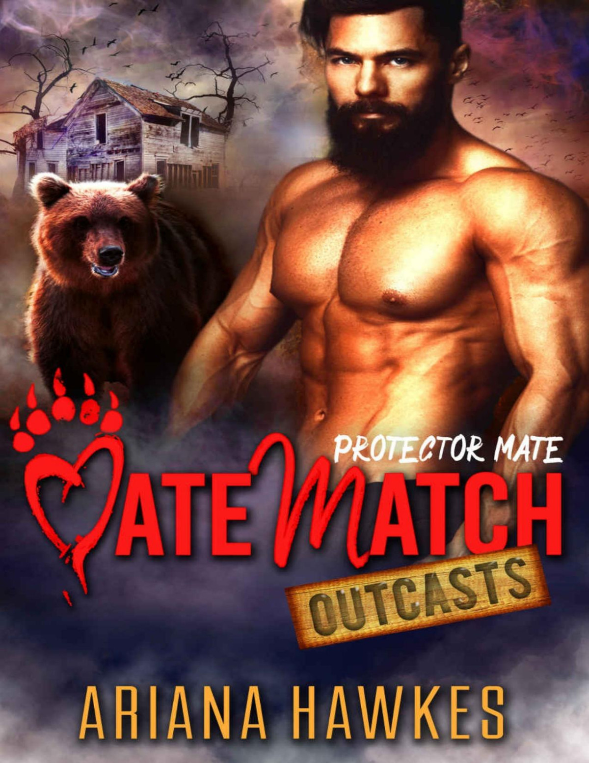 Protector Mate Bear Shifter Romance Matematch Outcasts Book 2 Ariana Hawkes Hawkes
