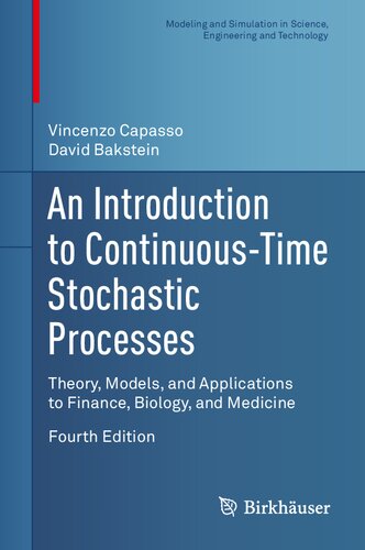 An Introduction To Continuoustime Stochastic Processes Fourth Vincenzo Capasso