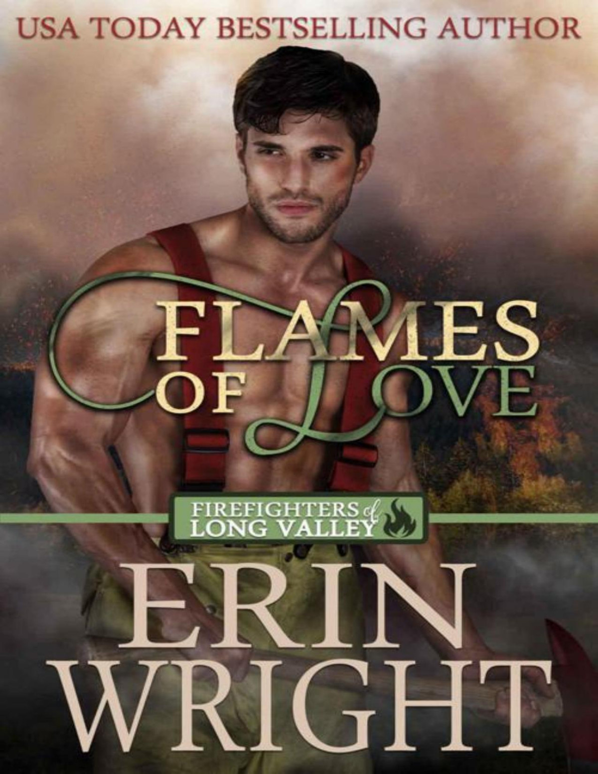 Flames Of Love A Western Firefighter Romance Novel Firefighters Of Long Valley Book 1 Erin Wright Wright