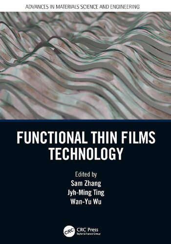 Functional Thin Films Technology 1st Edition Sam Zhang Editor