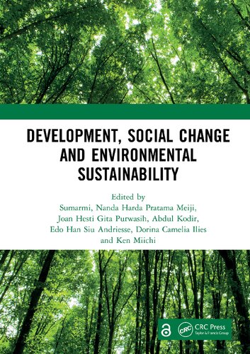 Development Social Change And Environmental Sustainability 1st Edition Sumarmi