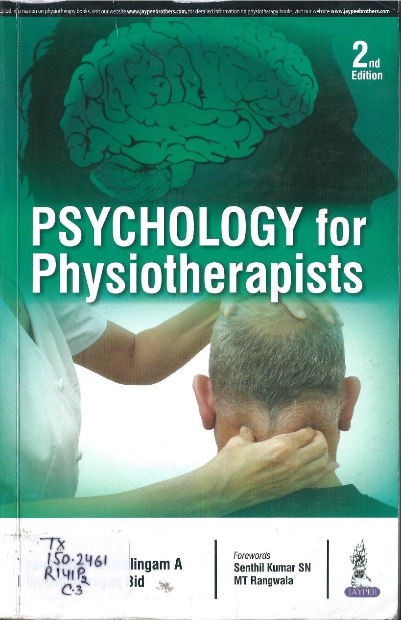 Psychology For Physiotherapists 2nd Edition Thangamani Ramalingam A