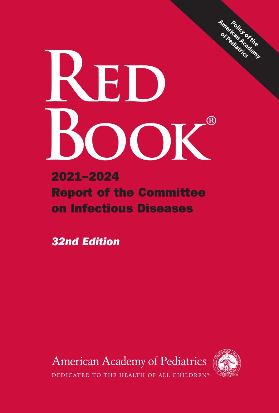 Red Book 2021 32nd Edition David W Kimberlinelizabeth Barnettruth Lynfieldmark H Sawyer