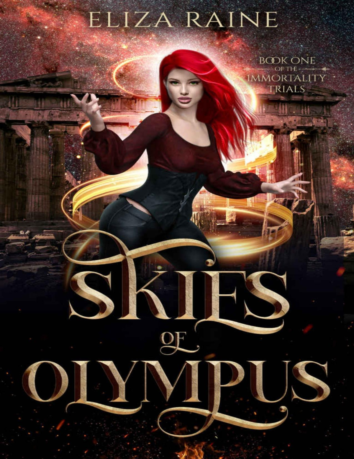 Skies Of Olympus A Mythology Fantasy Romance The Immortality Trials Book 1 Eliza Raine Raine