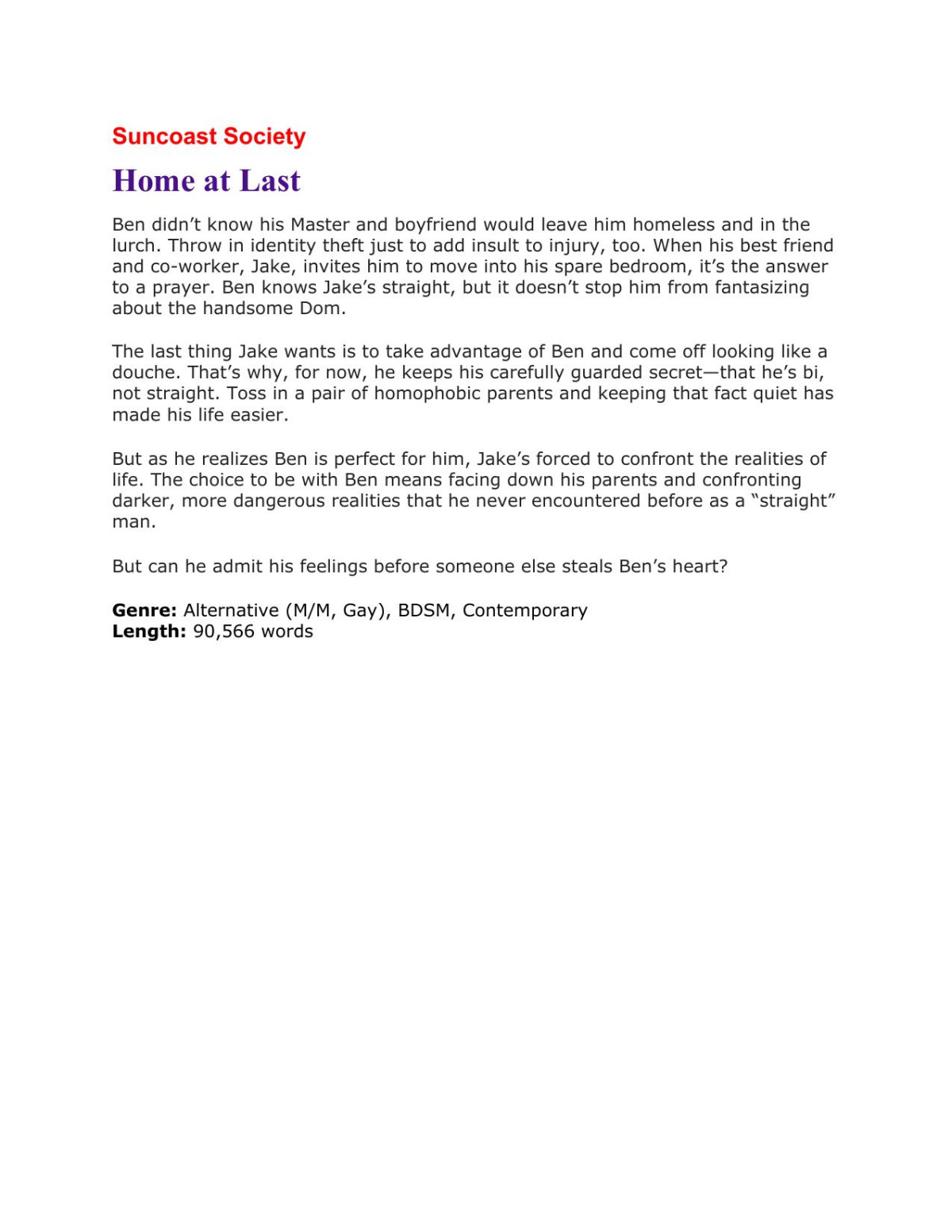 Home At Last Suncoast Society Siren Publishing Sensations Manlove Tymber Dalton