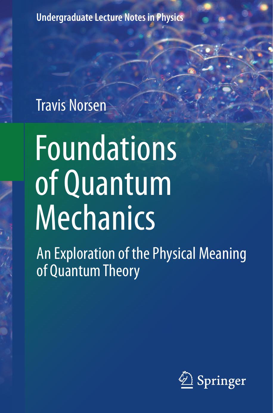 Foundations Of Quantum Mechanics Travis Norsen