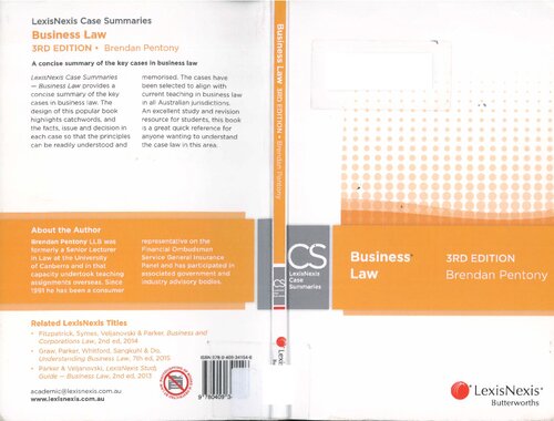 Business Law Third Edition Brendan Pentony