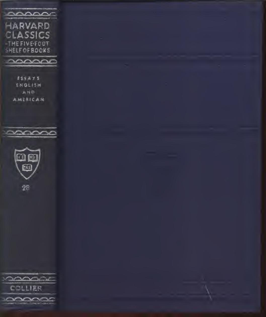 Essays English And American V28 Harvard Classics Unknown