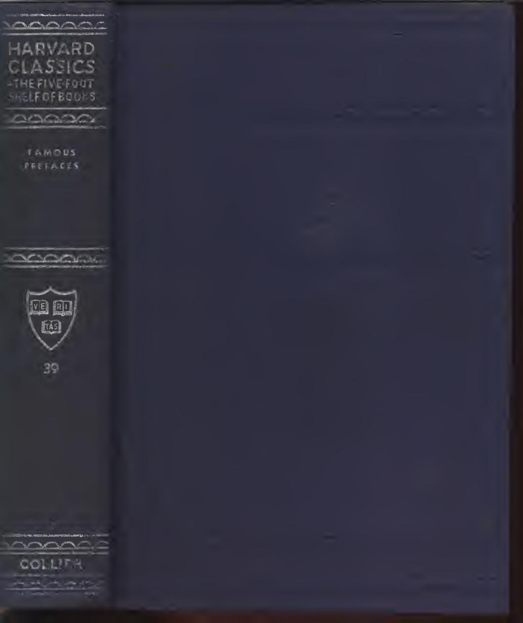 Prefaces And Prologues To Famous Books Part 39 Harvard Classics Unknown