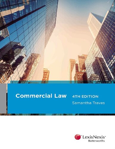 Commercial Law Fourth Edition Samantha J Traves
