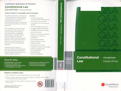 Constitutional Law 4th Edition Imtiaz Omar