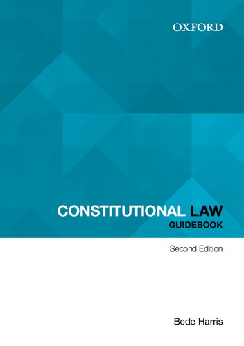 Constitutional Law Guidebook 2nd Edition Bede Harris