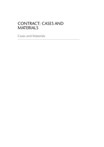 Contract Cases And Materials Thirteenth Edition Andrew Robertson Jeannie Marie Paterson Arlen Duke