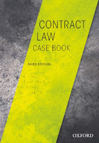 Contract Law Casebook 3rd Edition Des Butler Sharon Christensen