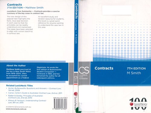 Contracts 7th Edition Mathew Smith