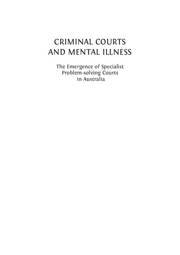 Criminal Courts Mental Illness Dr Brianna Chesser
